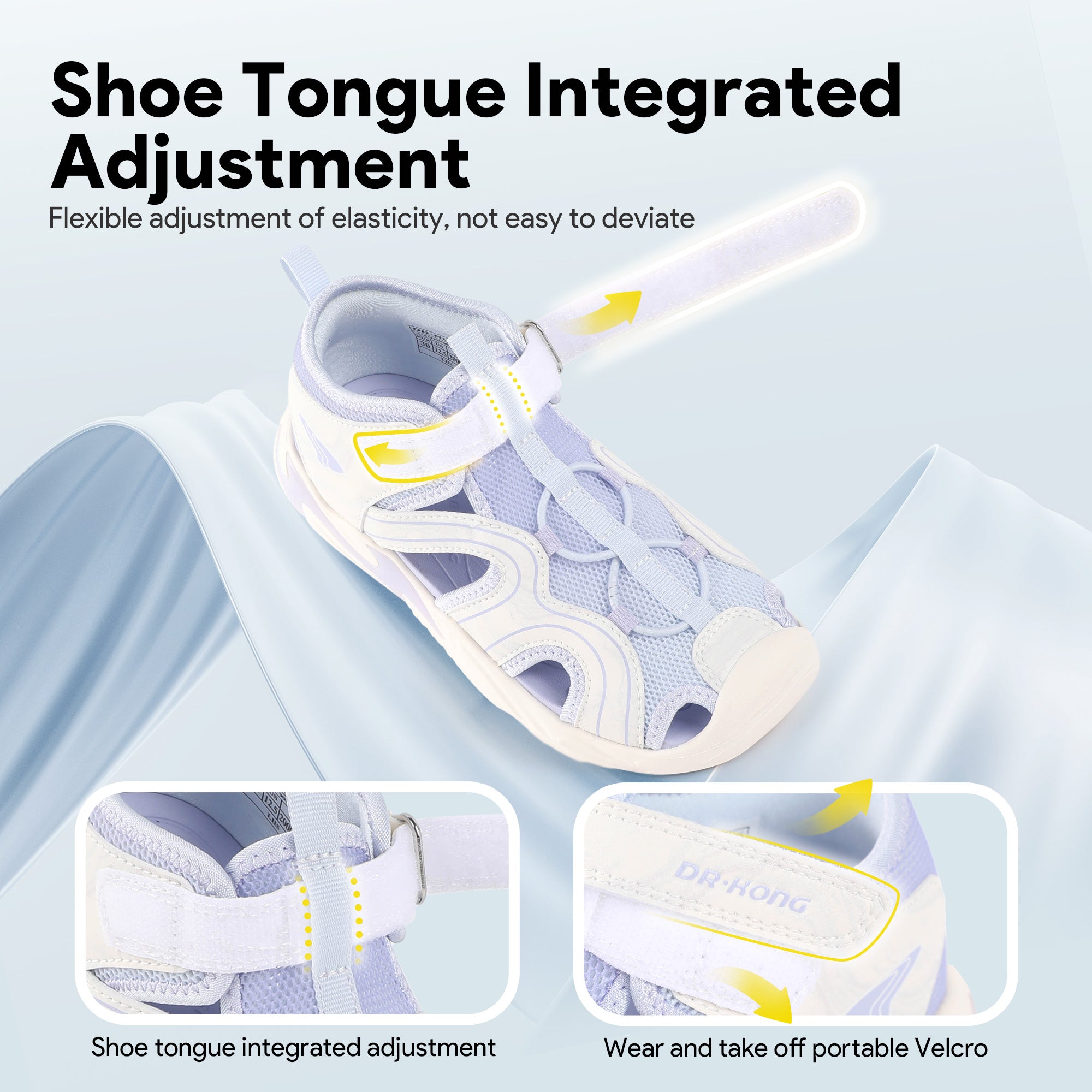 DR KONGToddler Sandals Girls Closed Toe Shoes
